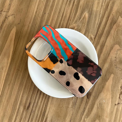 Leopard Four-Color  Pattern iPhone Case | ZAKAPOP