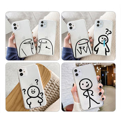 Lightweight Transparent iPhone Soft Case with Funny Emoticons | ZAKAPOP