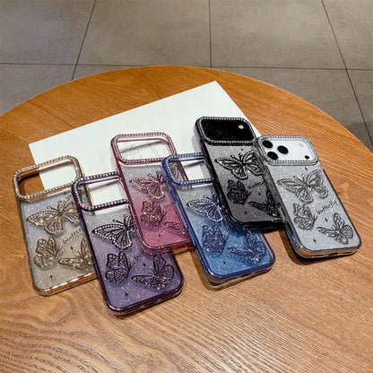 Luxury 3D Glitter Zircon Butterfly Phone Case | ZAKAPOP