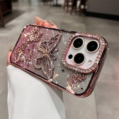 Luxury 3D Glitter Zircon Butterfly Phone Case | ZAKAPOP
