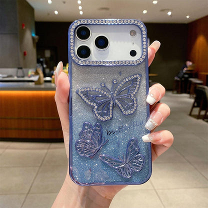 Luxury 3D Glitter Zircon Butterfly Phone Case | ZAKAPOP