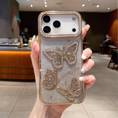 Luxury 3D Glitter Zircon Butterfly Phone Case | ZAKAPOP
