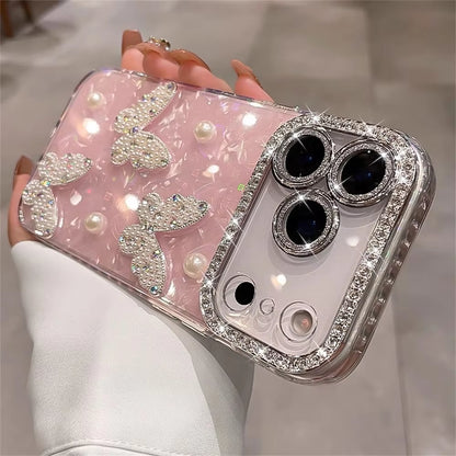 Luxury Diamond Butterfly Clear Phone Case For iPhone 17 | ZAKAPOP