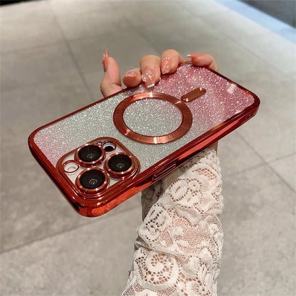 Luxury Glitter Gradient Magsafe Phone Case | ZAKAPOP