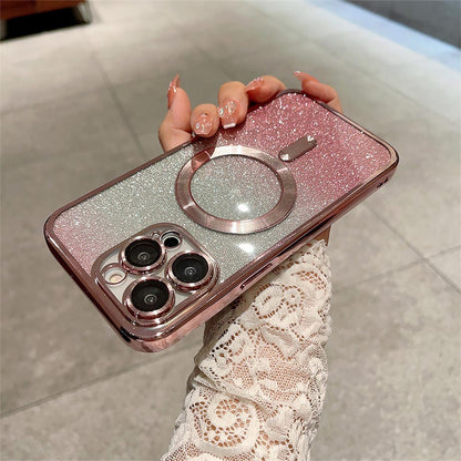 Luxury Glitter Gradient Magsafe Phone Case | ZAKAPOP