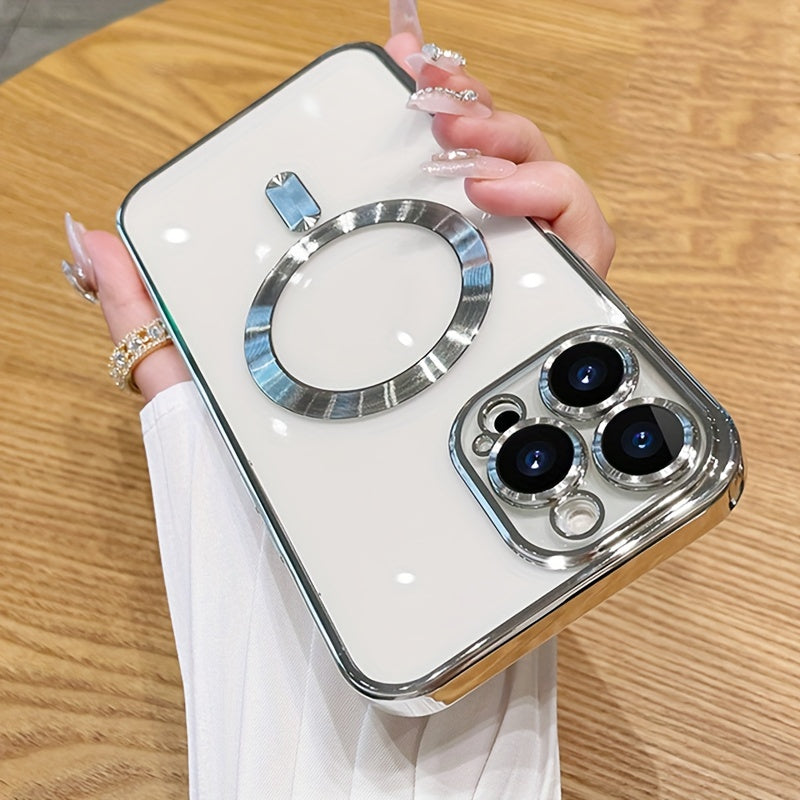 Plating Clear Magnetic Phone Case | ZAKAPOP
