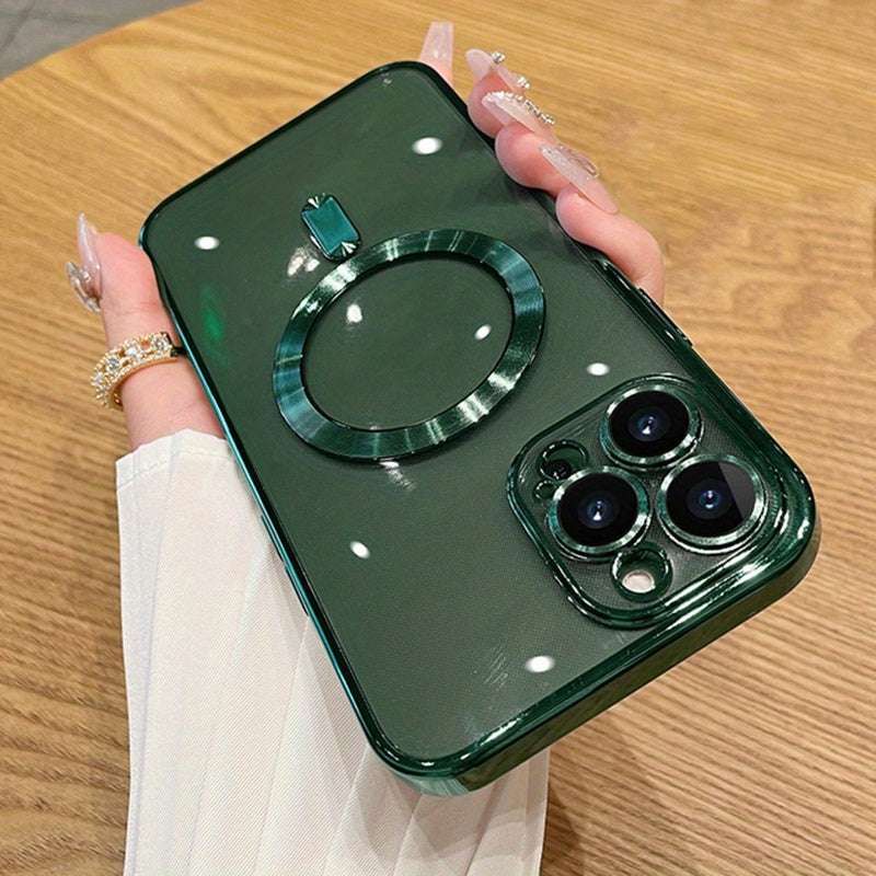 Luxury Plating Clear Magnetic For Wireless Charge Phone Case | ZAKAPOP
