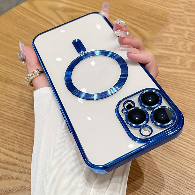 Luxury Plating Clear Magnetic For Wireless Charge Phone Case | ZAKAPOP