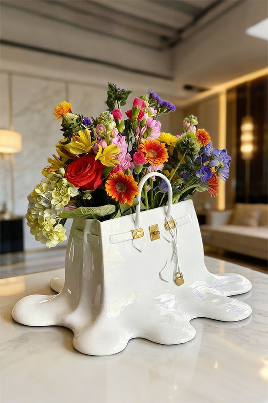 Lyra Handbag Resin Vase