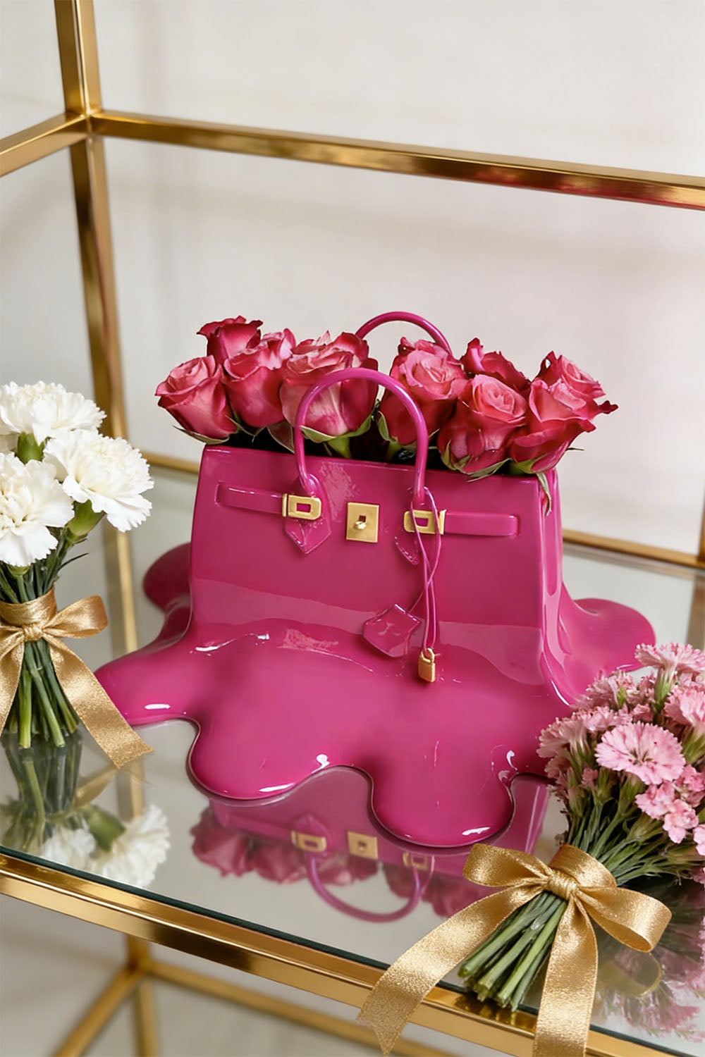 Lyra Handbag Resin Vase