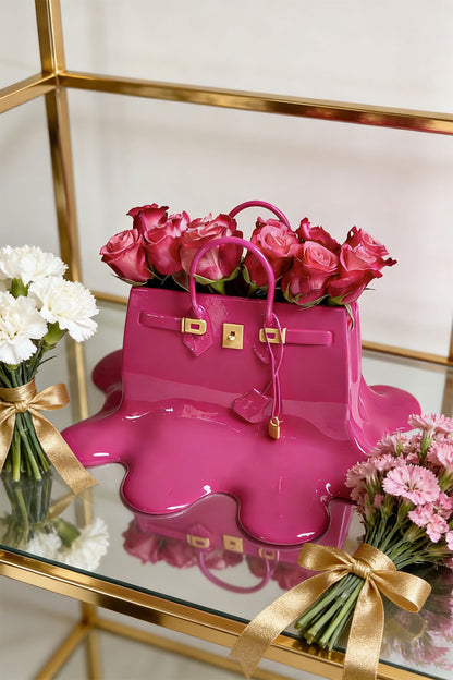 Lyra Handbag Resin Vase
