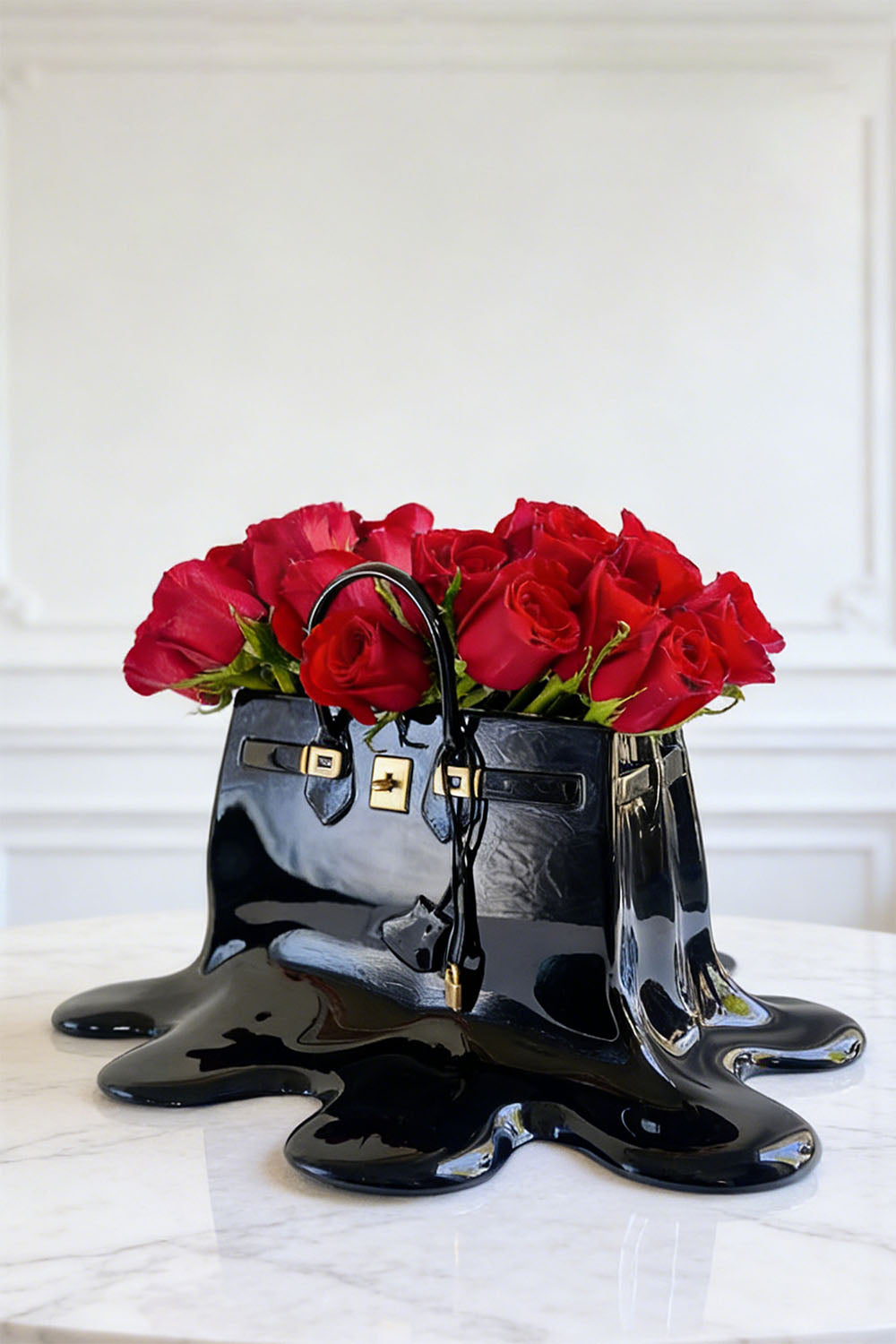 Lyra Handbag Resin Vase