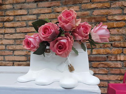 Lyra Handbag Resin Vase