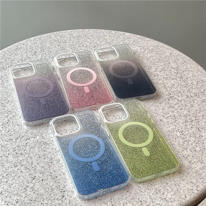 Magnetic Sparkle Gradient Phone Case | ZAKAPOP
