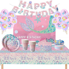 Mermaid Birthday Party Background Decorations | ZAKAPOP