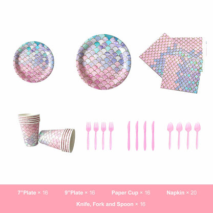 Mermaid Birthday Party Background Decorations | ZAKAPOP
