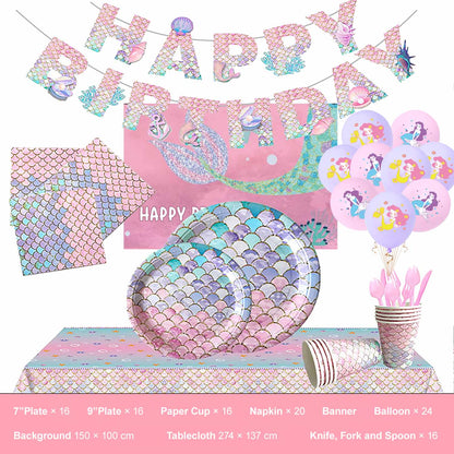 Mermaid Birthday Party Background Decorations | ZAKAPOP
