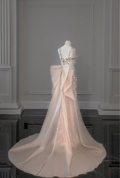 Mermaid Tail Glitter Wedding Dress | ZAKAPOP
