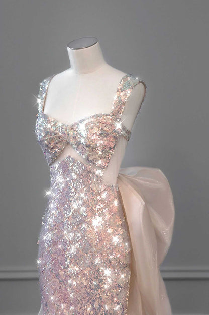 Mermaid Tail Glitter Wedding Dress | ZAKAPOP