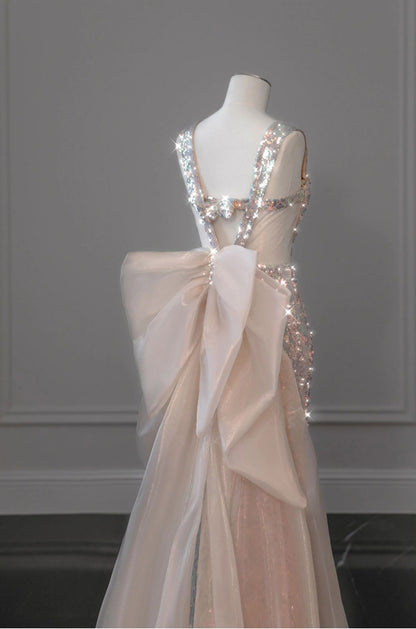 Mermaid Tail Glitter Wedding Dress | ZAKAPOP