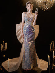 Mermaid Tail Glitter Wedding Dress | ZAKAPOP