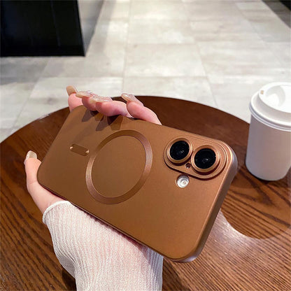 Metal Texture MagSafe Soft iPhone Case | ZAKAPOP