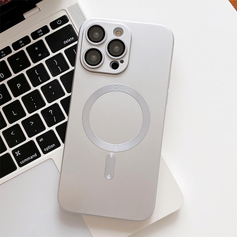 Metal Texture MagSafe Soft iPhone Case | ZAKAPOP