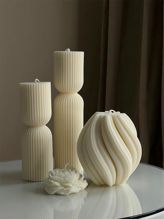 Minimalist Scented Candle Set (4-Piece)