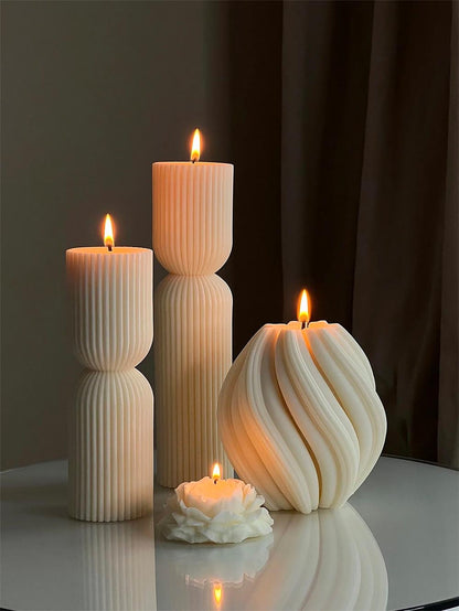 Minimalist Scented Candle Set (4-Piece)
