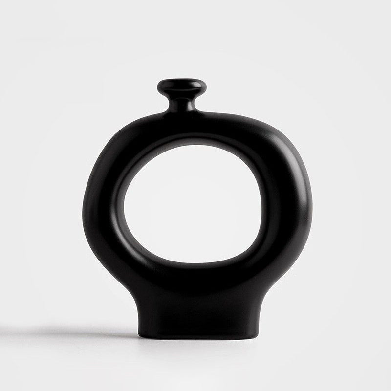 Minimalist Striped Ceramic Vase Set