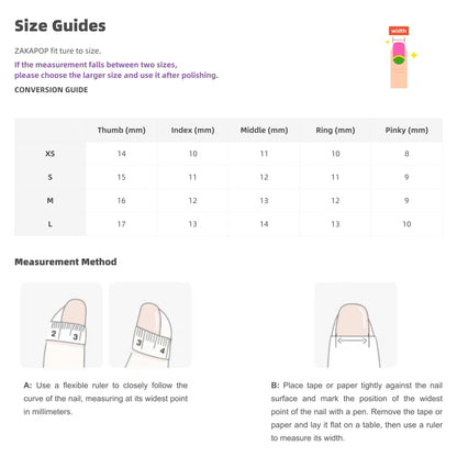 Clash Color Diamond Burst Princess Press-on Nail Art | ZAKAPOP