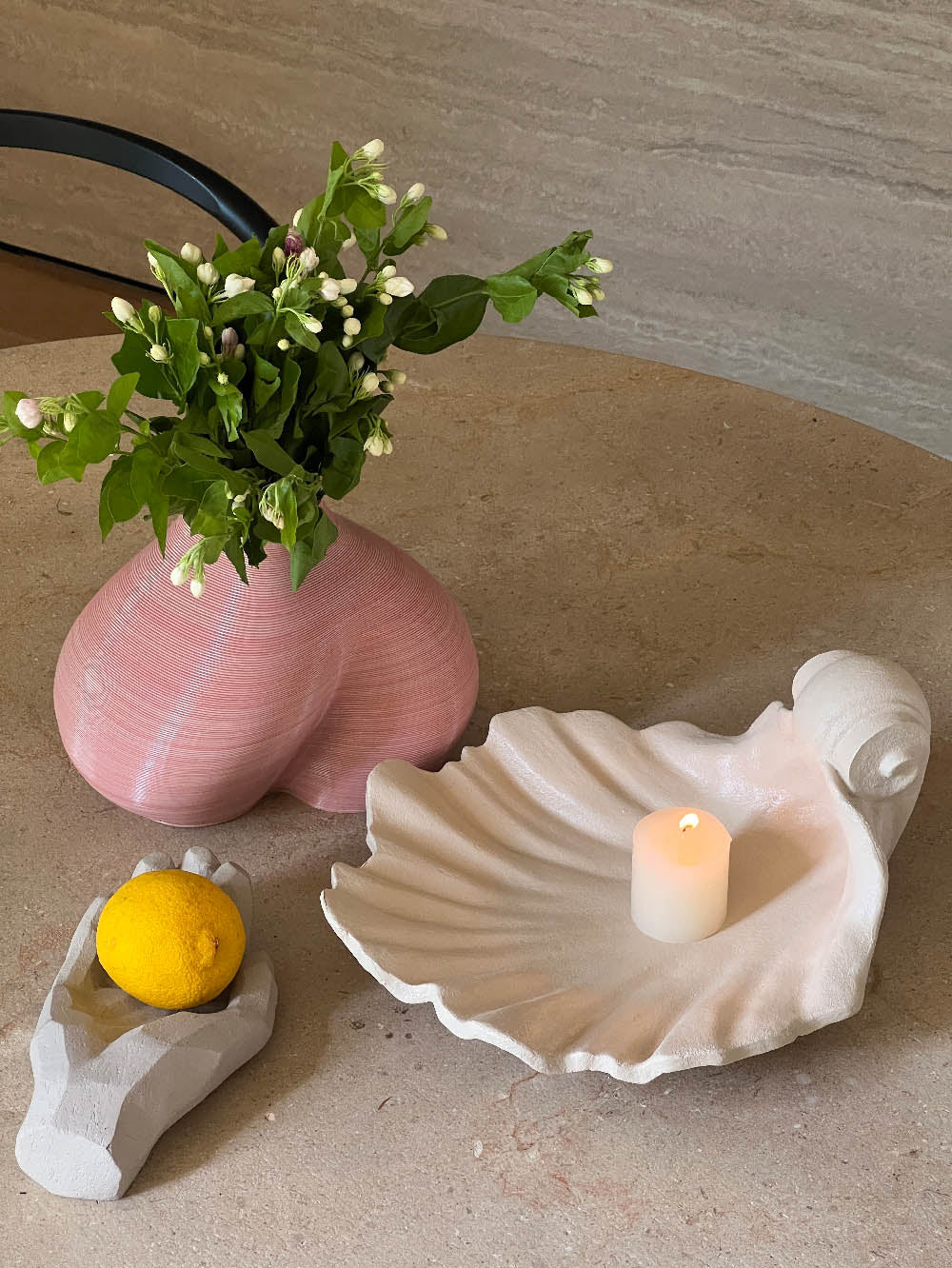Nautical Shell Wall Candle Holder