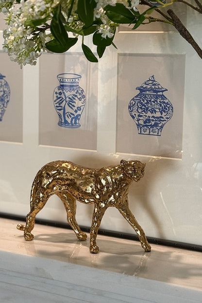 Exquisite Leopard Art Ornament