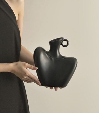 Graceful Shoulder Silhouette Vase