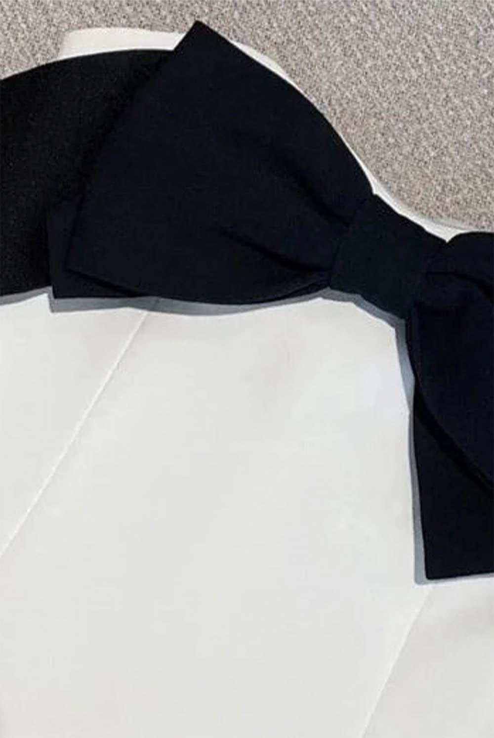 Off-Shoulder Margot Dress with Bow Detail | ZAKAPOP