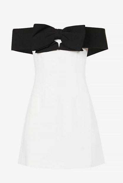 Off-Shoulder Margot Dress with Bow Detail | ZAKAPOP
