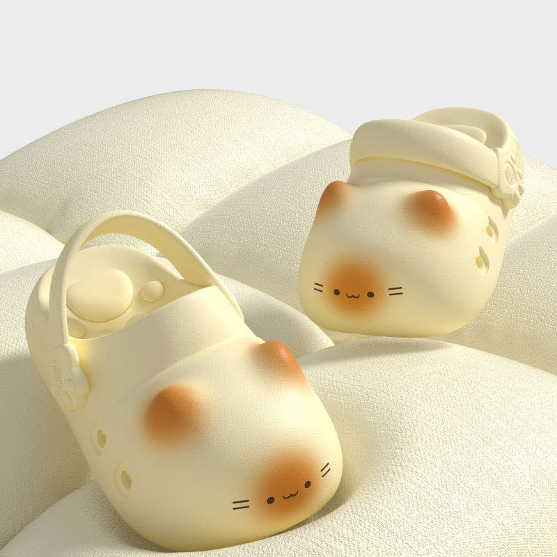 Original Cute Calico Cat Paw Clogs Slippers | ZAKAPOP