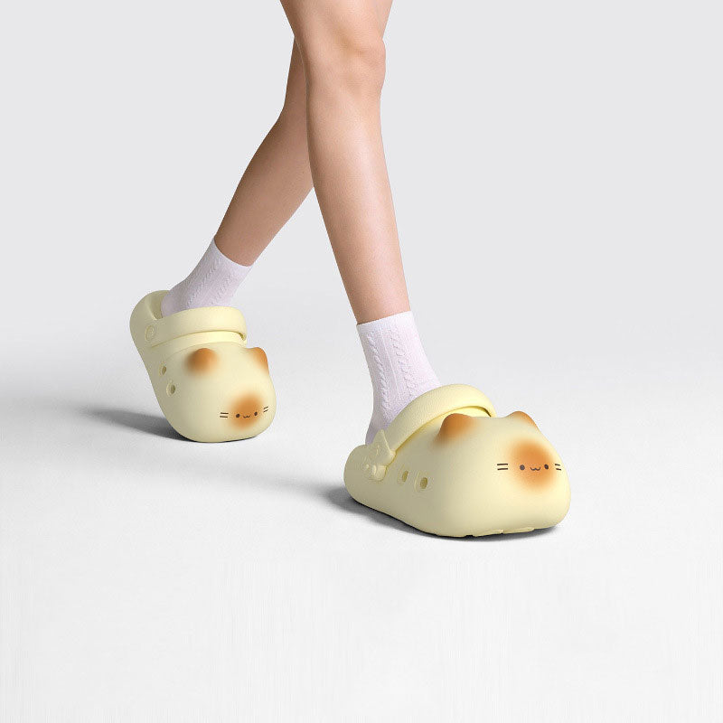 Original Cute Calico Cat Paw Clogs Slippers | ZAKAPOP
