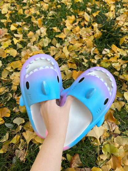 Original Three Color Gradient Shark Slippers | ZAKAPOP