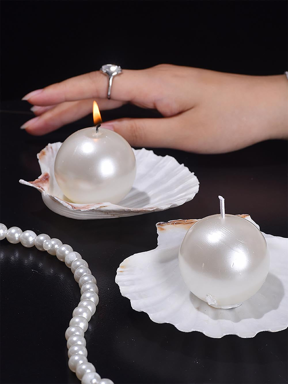 Pearl Scented Candle | Moongloar