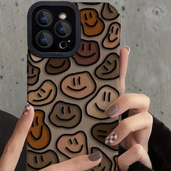 Phone Case With Bitter Smile Expression Graphic For iPhone | ZAKAPOP