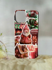 Pink Christmas Decor Sticker DIY Phone Case | ZAKAPOP