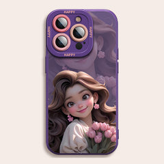 Purple Princess Series Soft Silicone Phone Case | ZAKAPOP