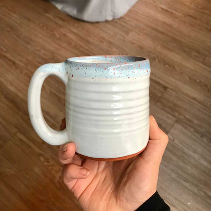 Blue and Orange Lip Drip Rainbow Trout Mug | ZAKAPOP