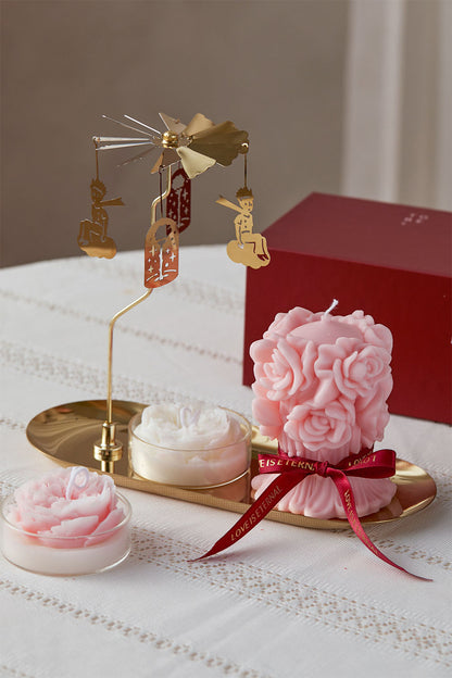 Rose Bouquet Scented Candle Gift Set
