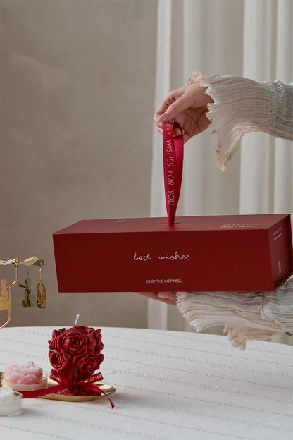 Rose Bouquet Scented Candle Gift Set