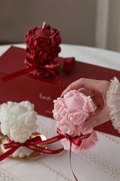 Rose Bouquet Scented Candle Gift Set