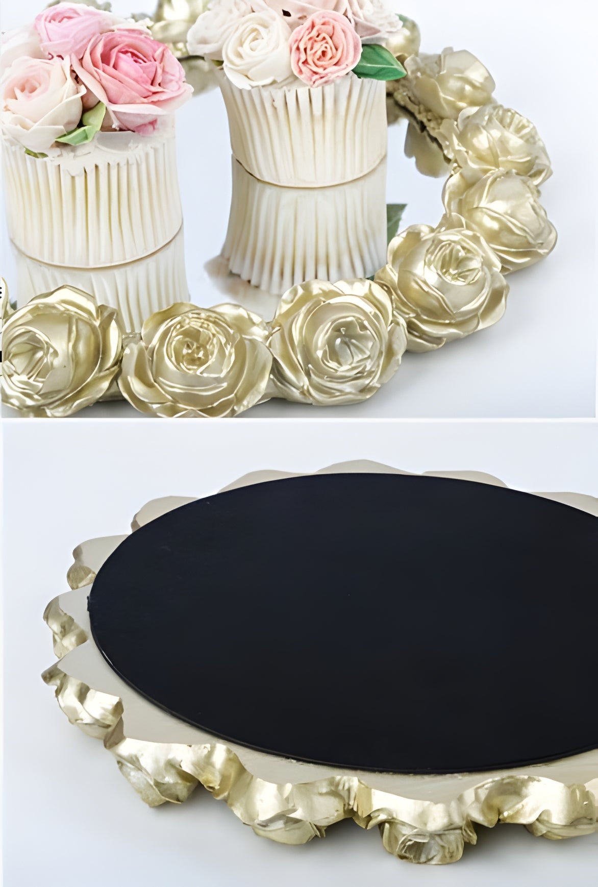 Rose Mirror Storage Tray