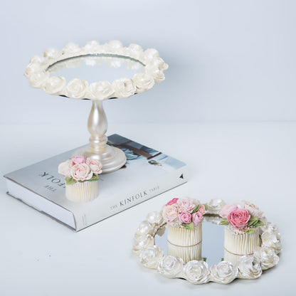 Rose Mirror Storage Tray