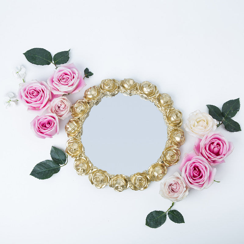 Rose Mirror Storage Tray